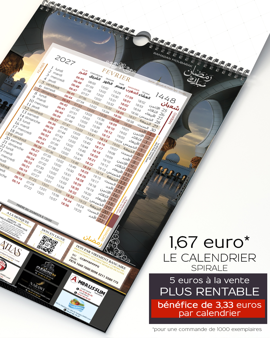 Calendrier Musulman 2022/1443 A4